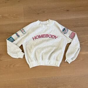 Dandy Worldwide Homebody Hoodie Size S in Gray Pink